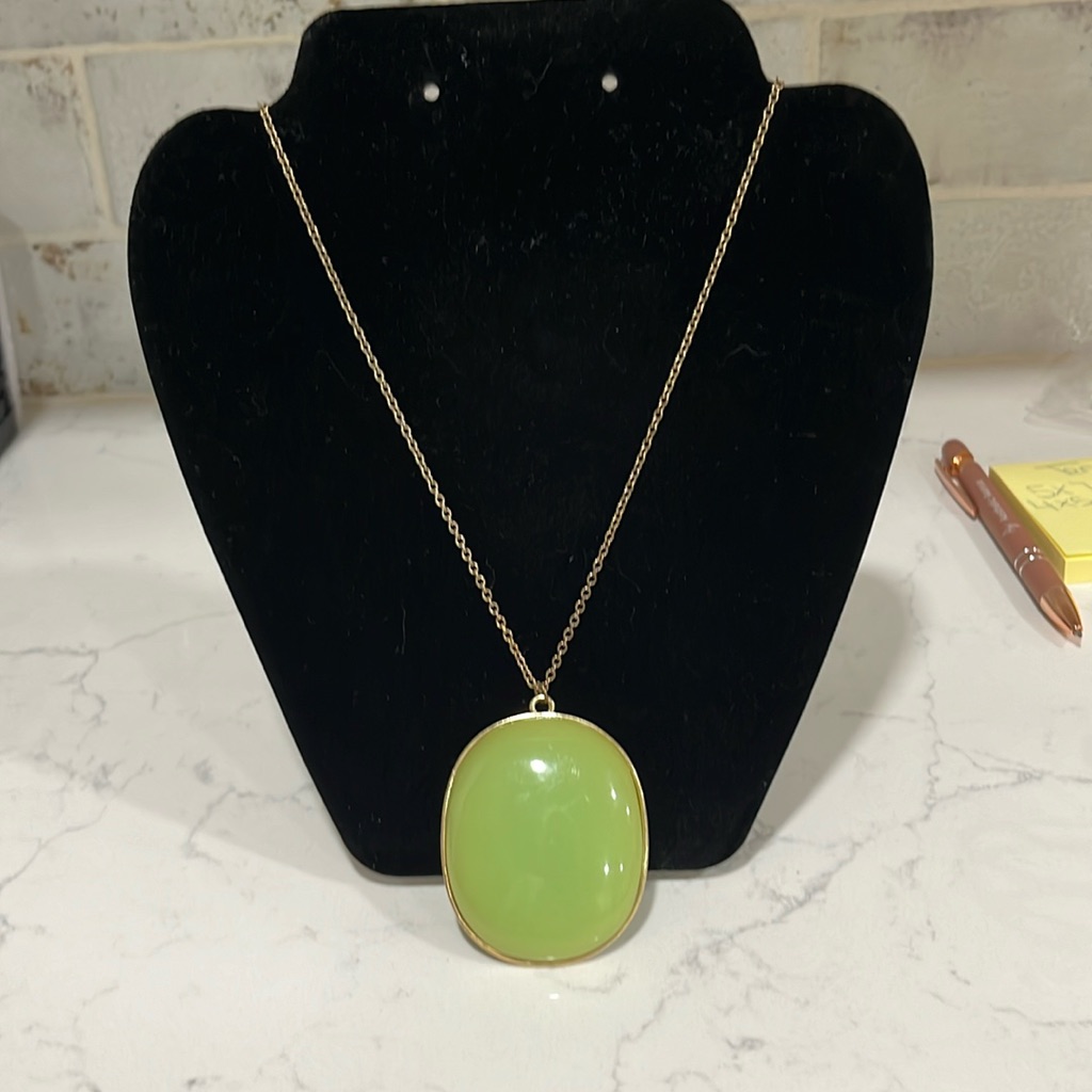 Lime Green Accent Necklace